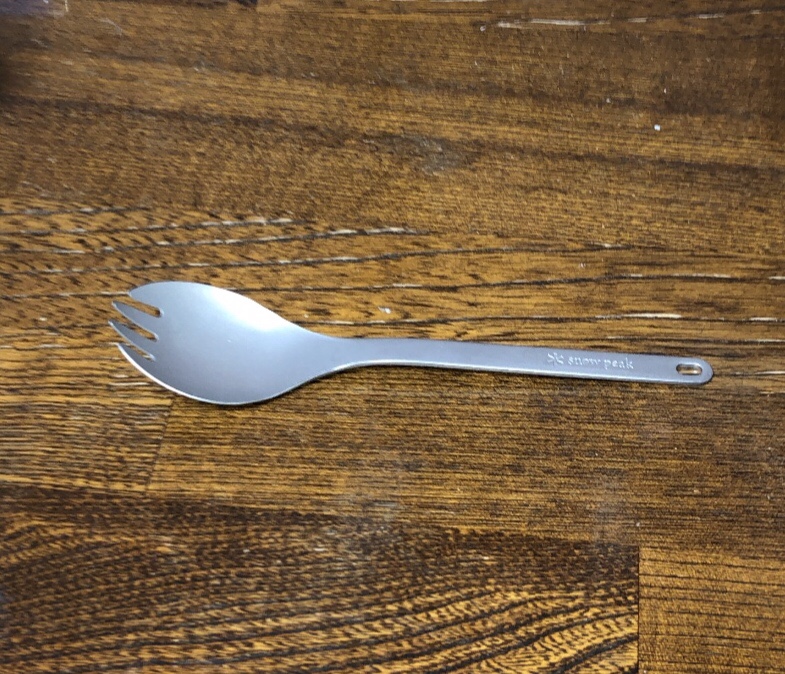 スノーピーク チタン先割れスプーン